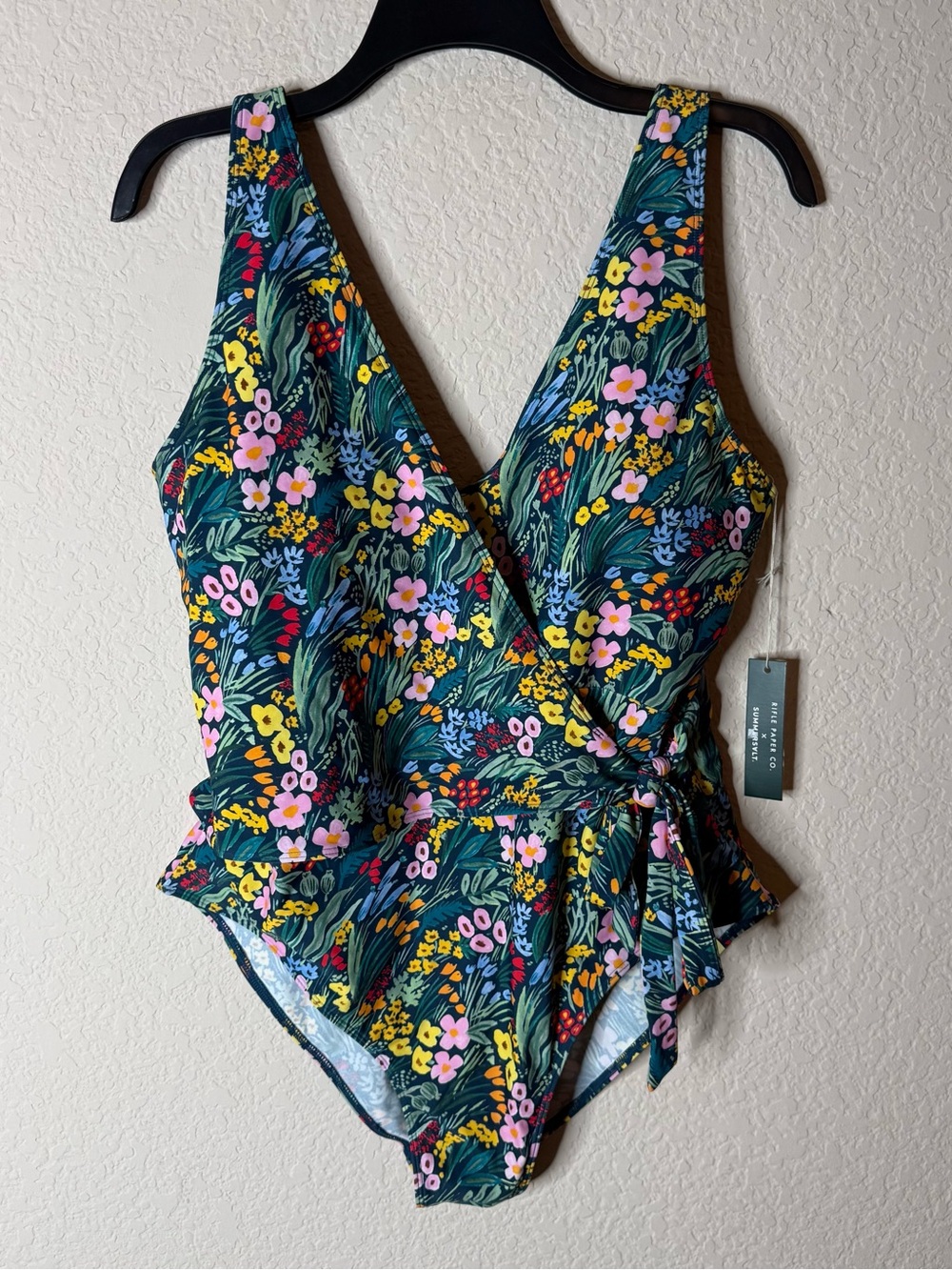 Summersalt x The Rifle Paper Co. Perfect Wrap One Piece Lea Swimsuit Size 16 NWT - Picture 2 of 5